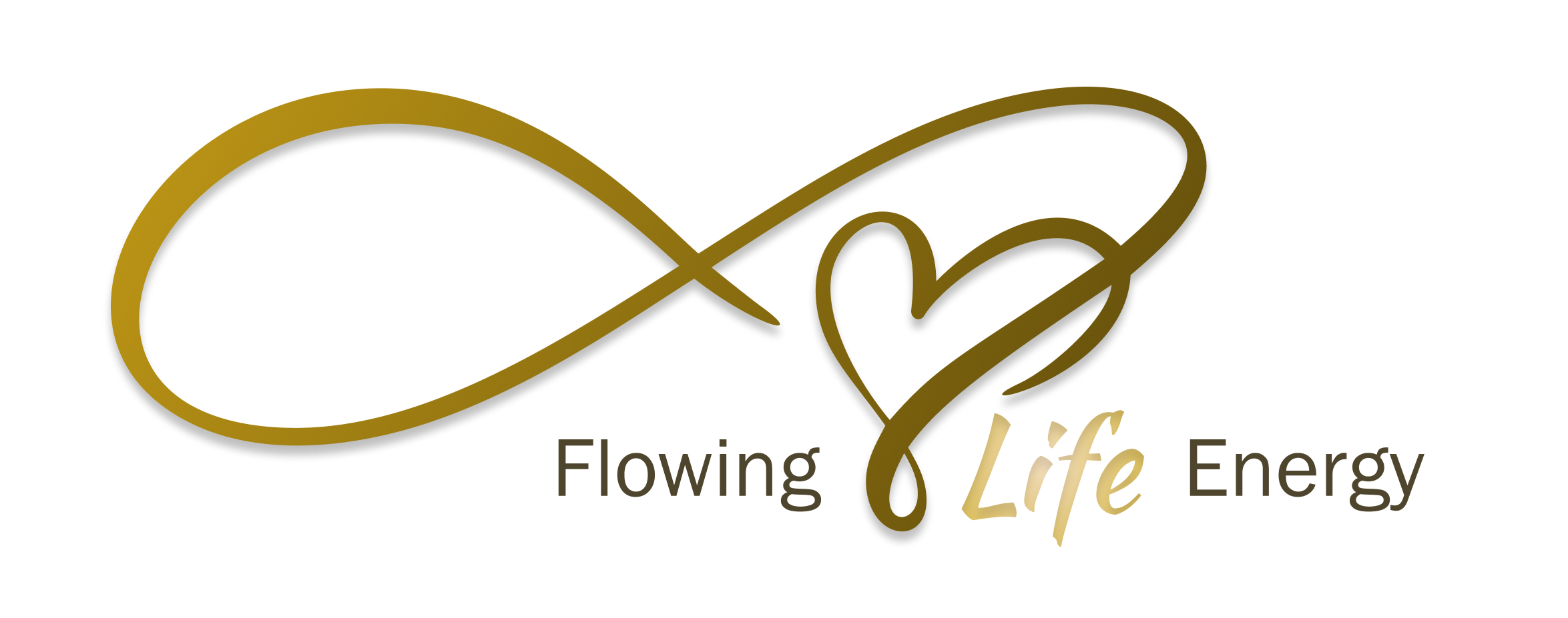 Logo Flowing Life Energy met hart in oneindgheids teken